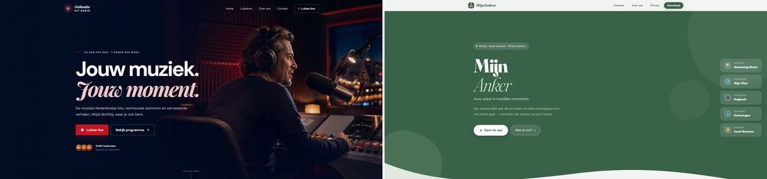 Voorbeelden van websites op maat